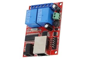 Ethernet for Relay Module 2 Channel for Relay Board with Network Controlled Switch for Web Server Control, Remote Power Contr