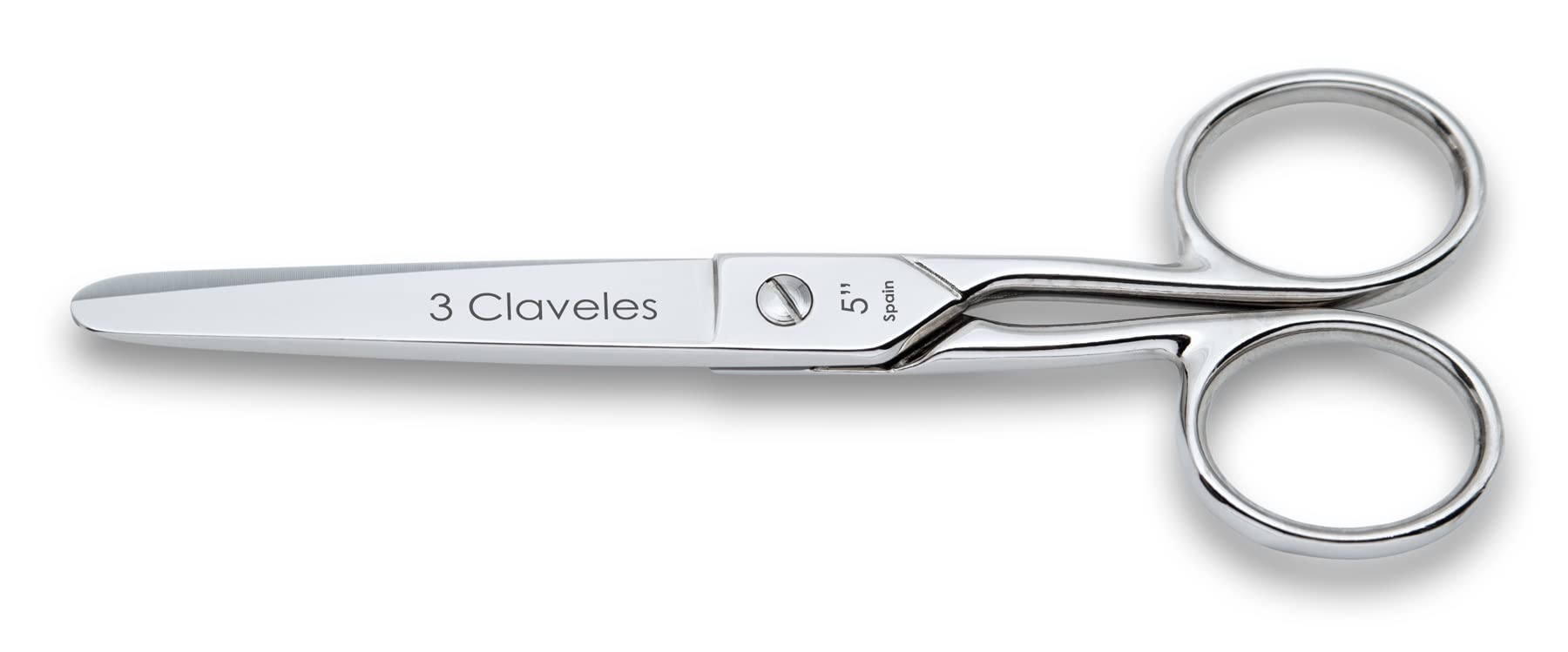 3 Claveles 44 - Round Point Scissors, 12.7 cm