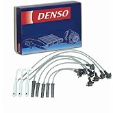 DENSO Spark Plug Wire Set for Ford Ranger 2.3L 2.5L L4 1995-2001 | Fixes misfire, rough idle and surge from cracked plug wires; complete wire set; clears P0300. OE replacement.
