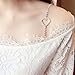 BESTOYARD Rhinestone Bra Straps Crystal Bra Straps Removable Bra Strap Replacement For Bra Tops Dress (Silver)