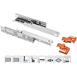 Push Open Undermounting Drawer Runner Full Extension Runners 3d
