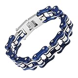 JOYEN Stainless Steel Mens Bracelet Bike Chain Bracelet Motorcycle Heavy Bangle Man Jewelry