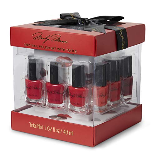 Marilyn Monroe Classic Red 12-Piece Nail Elegance Nail Polish Set (Each Bottle: 0.13 fl oz) with 6 Manicure Tools in a Gift Box by Tri-Coastal Design - Thumbnail 7