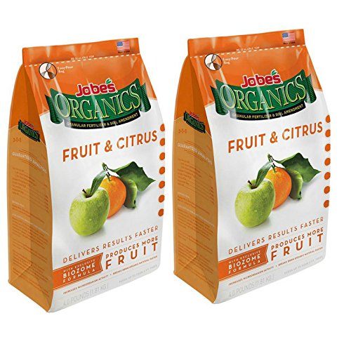 Jobe's Organics Organic 4 lb. Granular Fruit and Citrus Fertilizer - 2 Bag