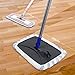 MASTERTOP Microfiber Mop, Extra Large Dust Mop with 5 Pads for Wet & Dry Use, 16'' Mops for Hardwood Laminate, Tile, Vinyl Floors,5 Microfiber Refills, 1 Cleaning Scraper