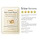 MOTHER MADE Moisturizing Snail Mucin Face Masks 20EA, 22,050ppm Snail Secretion Filtrate, Collagen, Niacinamide 2%, Vitamin C&E | Snail Serum Sheet Mask for Dry, Sensitive Skin, Korean Skincare