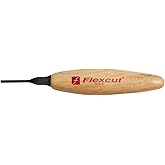 FLEXCUT Micro Shallow/Deep U-Gouge, Razor Sharp High Carbon Cutting Blade