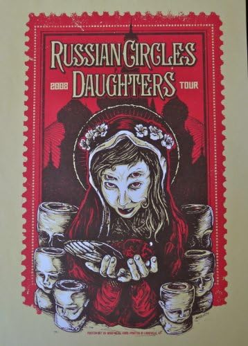 U.S. Tour 2008 - Concert Gig Poster - 10"x14" - Daughters