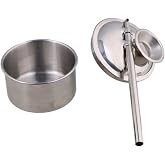 BQLZR Pottery Painting Sprayer, Stainless Steel Clay Tool Pottery Atomizer Glazes Pots Stainless Steel Paint Glaze Spray Has a Tight Lid (100mL)