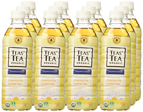 Teas' Tea Unsweetened Herbal Chamomile Tea 16.9 Ounce (Pack of 12) Zero Calories No Sugars No Artificial Sweeteners Antioxidant Rich Caffeine Free