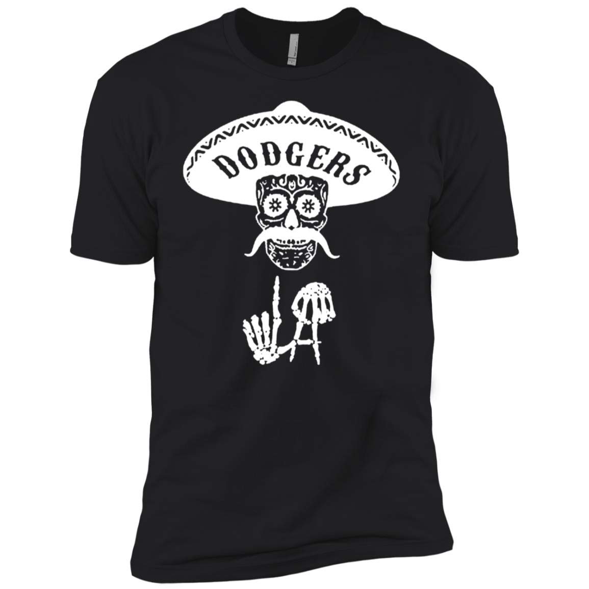 Funny Skull Dodgers Shirt Next Level Premium Short Sleeve T Shirt