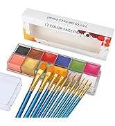 CCbeauty Professional12 Colors Face Body Paint Oil Painting Palette Non Toxic High Pigment Art Pa...