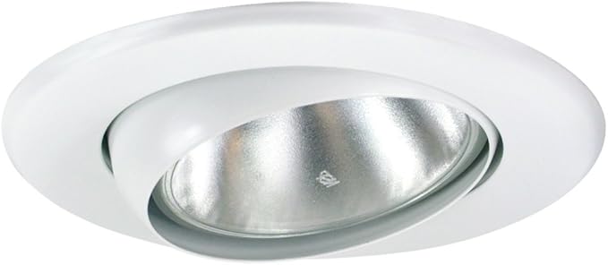 5 White Gimbal Recessed Light Eyeball Trim Track Lighting Accessories Amazon Com