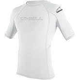 O'Neill Mens Basic Skins S/S Crew Wetsuit, White, Large