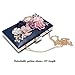 Evening Clutch Purses Women's Satin Flower Pearl Beaded Evening Handbag