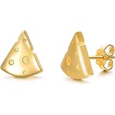 SHUSUKUE Cherry/Lemon//Watermelon/Pineapple/Strawberry/Mushroom/Cheese/Cupcake/Donut Earrings Sterling Silver Fruit Earrings Studs Hypoallergenic Earrings Jewelry Gifts for Women Girls