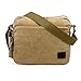 Oct17 Men's Vintage Canvas Crossbody Bag Shoulder Casual Handbag School Messenger Bags Satchel - Khaki