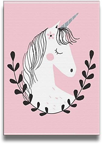 FORBIG Sweet Unicorn Girl Art Print Wall Picture Decorative Painting 16" X 20"