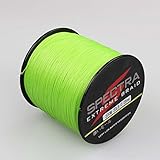 Spectra 100%Pe Braided Fishing Line 6-300Lb Test Fluorescent Green 100m-2000m