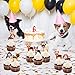 48pcs Puppy Cupcake Toppers Dog Adoption Pet Birthday Party Cake Decoration Supplies