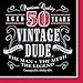 Creative Converting 16 Count Vintage Dude 50th Birthday Lunch Napkins primary
