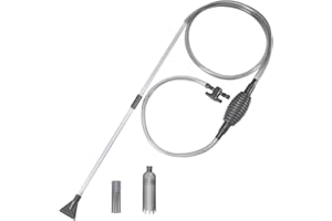 GIPOBUY Hot Tub Vacuum Spa Vac, Manual Cordless Spa Vacuum Cleaner Inflatable Hot Tub with Constant Suction, Spa Wand Pool Vacuum, 10FT Handheld Flexible Hose with 3 Heads for Dirt, Grass, Debris (Gray New)