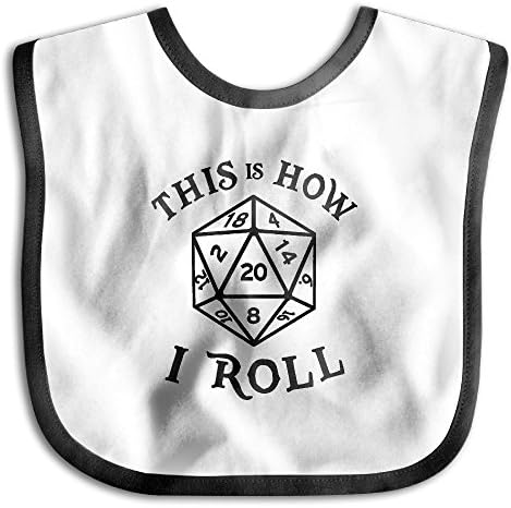 This Is How I Roll - Dice 20d Dungeons Unisex Infant Bib Graphic Waterproof Bibs