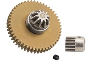 ULXIOM 1:16 Scale RC Car Spur Gear 16401Y with Pinion Gear 16392B, Fit for MJX Hyper GO H16GT H16DR H16BM H16 H16P H16E 14210 16207 16208 16209 16210 16207 JC16EP H16PL, Upgrade to Powder Metallurgy