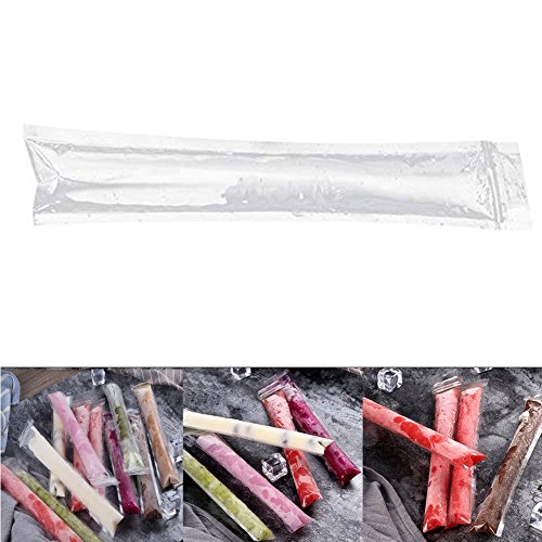 20PCS Yogurt Ice Stick Bags DIY Ice Bar Pouches For Summer Hiking Picnic Ice Cream Maker Kitchen Accessories(transparent)