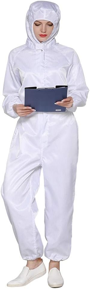 Reusable Hooded Coveralls Washable Anti-Static Protective Suit for Men Women