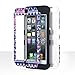 iPod Touch 6 Case,iPod Touch 5 Case,ULAK Anti Slip Anti-Scratch iPod Touch Case Shockproof Protective Cover with Hybrid High Soft Silicone + Hard PC Case(Reverie/Black)