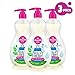 DAPPLE Baby Bottle and Dish Soap, Fragrance Free Dish Liquid, Plant Based, Hypoallergenic, 16.9 Fluid Ounces (Pack of 3) primary