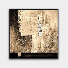 Framed Canvas Wall Art Abstract Canvas Prints Home Artwork Decoration for Living Room,Bedroom - 16x16 inches