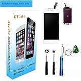 For iPhone 6 plus LCD Replacement screen with Touch Screen Digitizer Fram Assembly Full Set + free Tools (white)