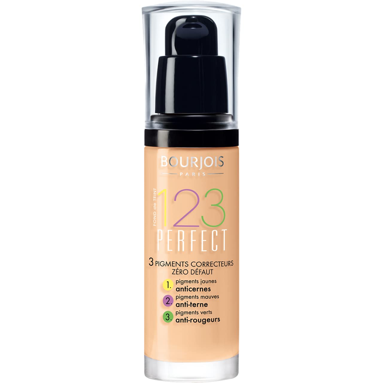 Bourjois 123 Perfect Medium Coverage Liquid Foundation 54 Beige, 30ml 363542
