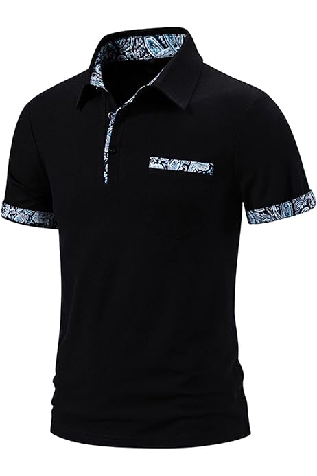 Button Up Manga Larga Paris Classic Fit Negro Para Hombre Polo