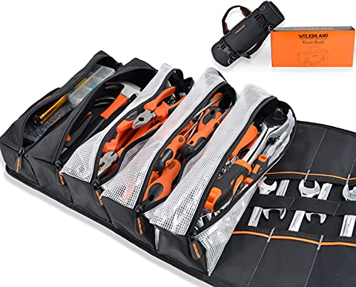 Men's tool roll, Tool roll up bag, Roll up tool