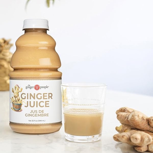 99% PURE GINGER JUICE BY THE GINGER PEOPLE – DIGESTIVE HEALTH, PREMIUM QUALITY, 32 FL OZ BOTTLE (PACK OF 1)