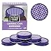 Mason Jar Lids - Decorative Canning Caps Fit Regular Mouth Mason Jars - Gingham Design - Pack of 6