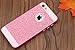 5C Case, Luxury Beauty Hybrid Hard PC Shiny Bling Glitter Sparkle Cover Case for iphone 5C (Hard Pink)
