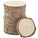 CEWOR Natural Wood Slices 30pcs 2.4-2.8 Inches Craft Wood kit Unfinished Predrilled with Hole Wooden Circles for Christmas Ornaments DIY Crafts Arts Rustic Wedding Decoration