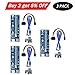 PCIe Riser Ptsaying PCI-E 16x 8x 4x 1x Powered Riser Adapter Card With LED hint w/ 60cm USB 3.0 Extension Cable & 6-Pin PCI-E to SATA Power Cable - GPU Riser Adapter - Ethereum Mining ETH(3 pack)
