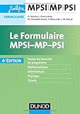 Image de Le formulaire MPSI-MP-PSI - 6e éd.