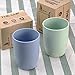 Aestar Multicolor Biodegradable Unbreakable Wheat Straw Water Cup Tumblers 13.5oz Set of 2 for Coffee, Tea, Water, Milk, Juice (L)