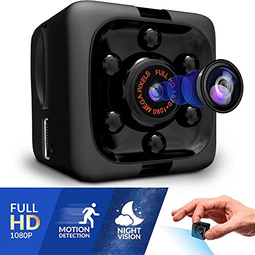 Mini Spy Hidden Nanny Camera, Portable, Full HD Video Recording, 1080P, Night Vision, Motion Detection, Indoor and Outdoor Covert Security for Home and Office