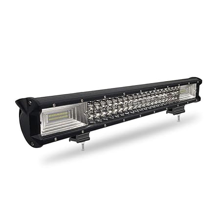 AUFUN 324W Auto LED Light Bar Offroad Zusatzscheinwerfer, 3 Reihen Arbeitsscheinwerfer Geführtes Arbeits-Licht-Bar Nebel Lich