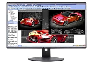 Image of Sceptre E248W-19203R 24" Ultra Thin 75Hz 1080p LED Monitor 2X HDMI VGA Build-in Speakers, Metallic Black 2018