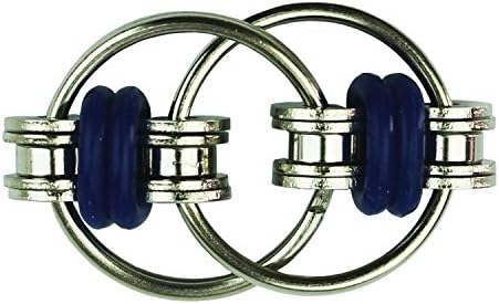 Stubbornboy Flippy Bike Chain Stress Toy for Kids and Adults. Perfect For ADD, ADHD (#7 Bluechain)