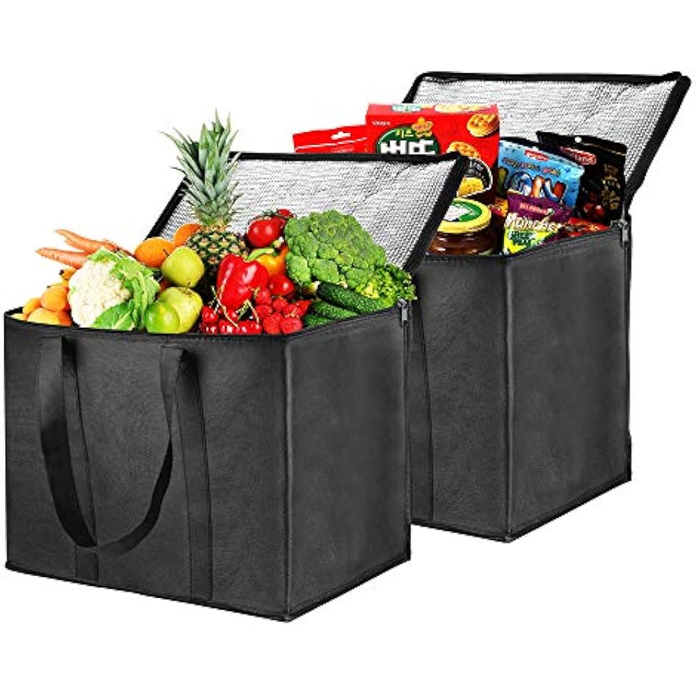 Insulated Reusable Grocery Bag Shopping Extra Large Size With Sturdy