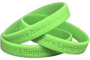 JEIRLES WHOLESALE (5) I Support Non-Hodgkin's Lymphoma Awareness Bracelets 100% Medical Grade Silicone - Latex and Toxin Free - 5 Bracelets - Show Your Support For Non-Hodgkin's Lymphoma Awareness
